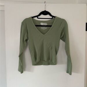 BIG BUD PRESS Long Sleeve V-Neck Tee